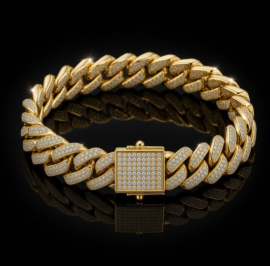 Bracelet Cuban Link Iced-Out — DRIPP