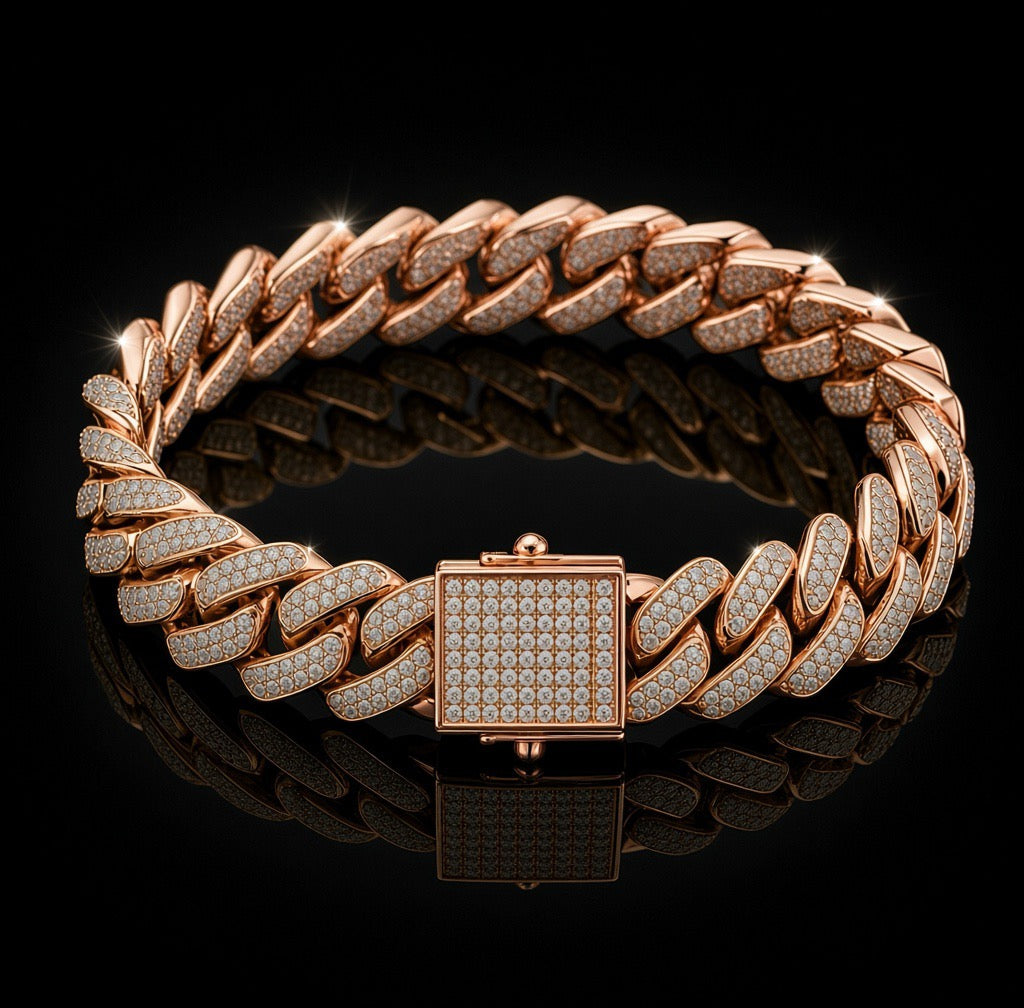 Bracelet Cuban Link Iced-Out — DRIPP