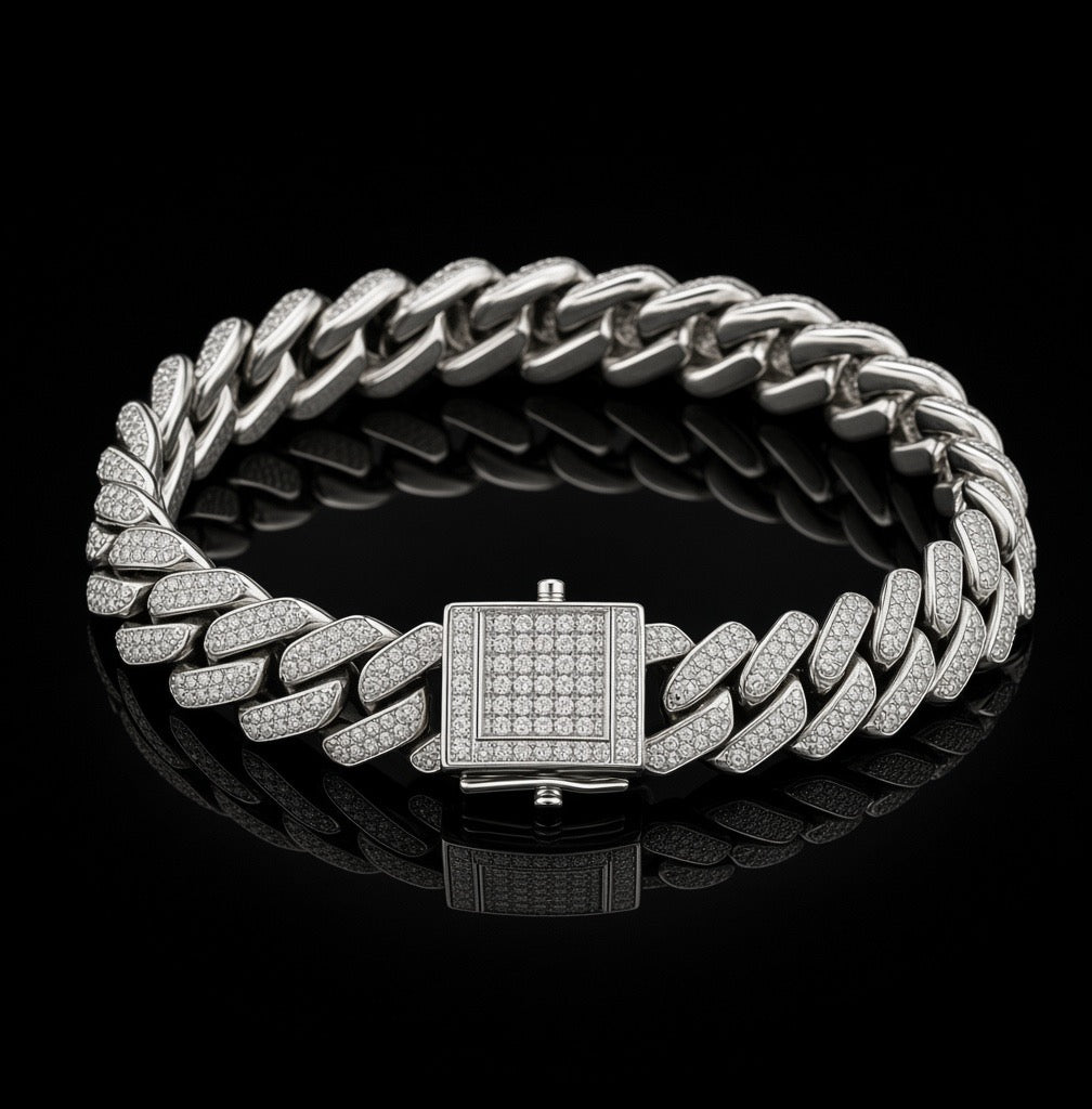 Bracelet Cuban Link Iced-Out — DRIPP